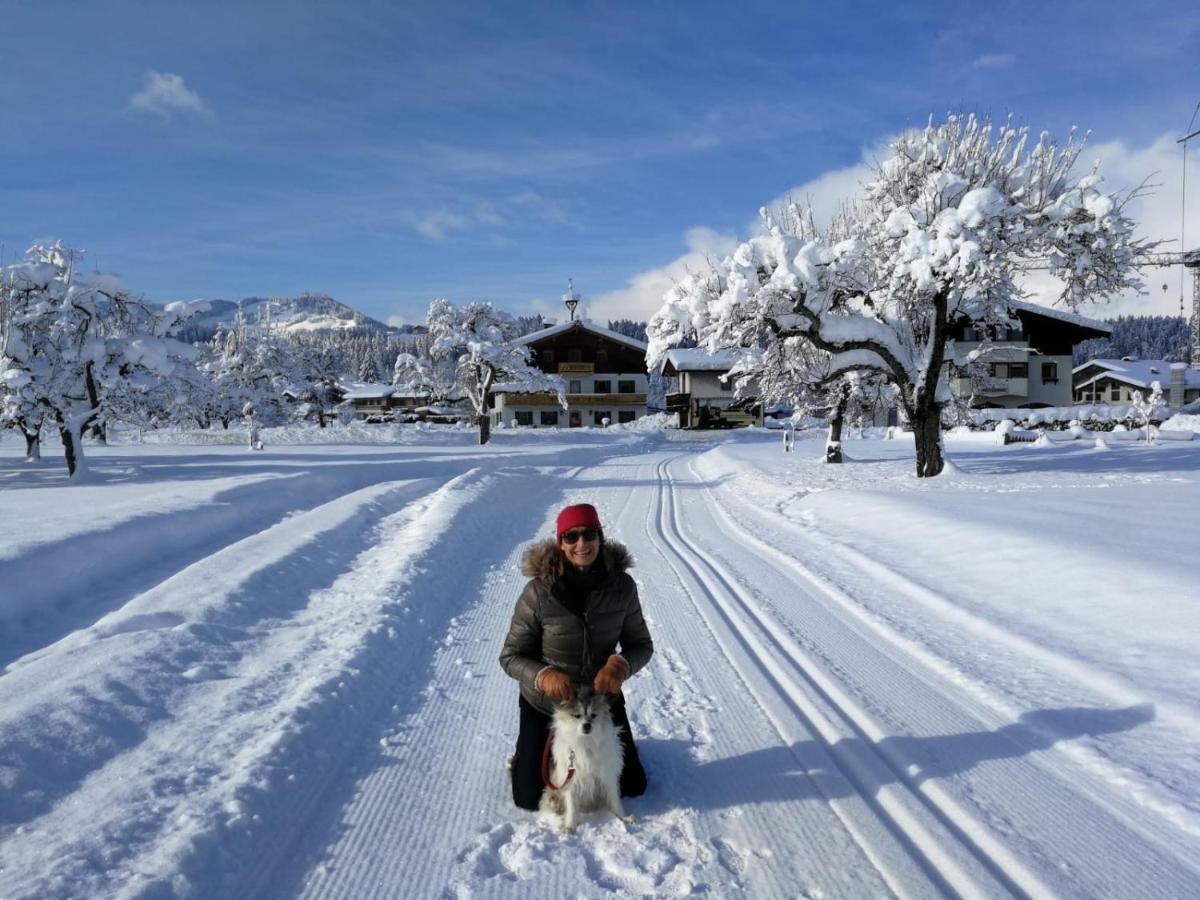 Ferienwohnung Huberhof Oberndorf in Tirol Exteriör bild